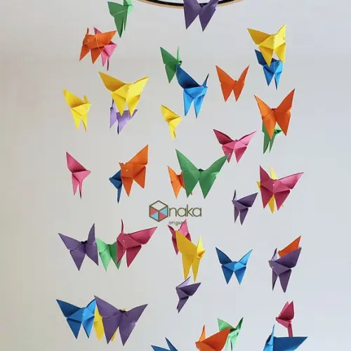 Origamis no Fio - 10 Fios com Origamis 12cm