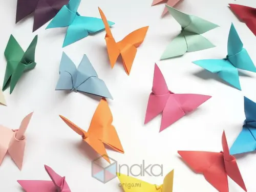 Origamis no Fio - 10 Fios com Origamis 7cm