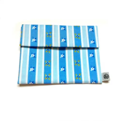 Porta Moedas/ID - Azul Listrado