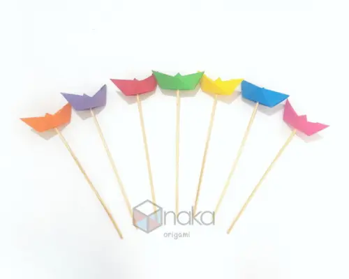 Topper de Barquinho para Bolo - 10 Unidades