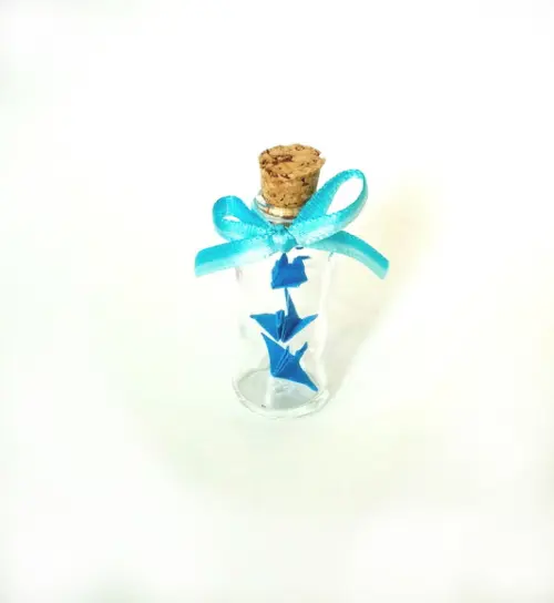 Vidrinho de Tsuru Triplo - Azul