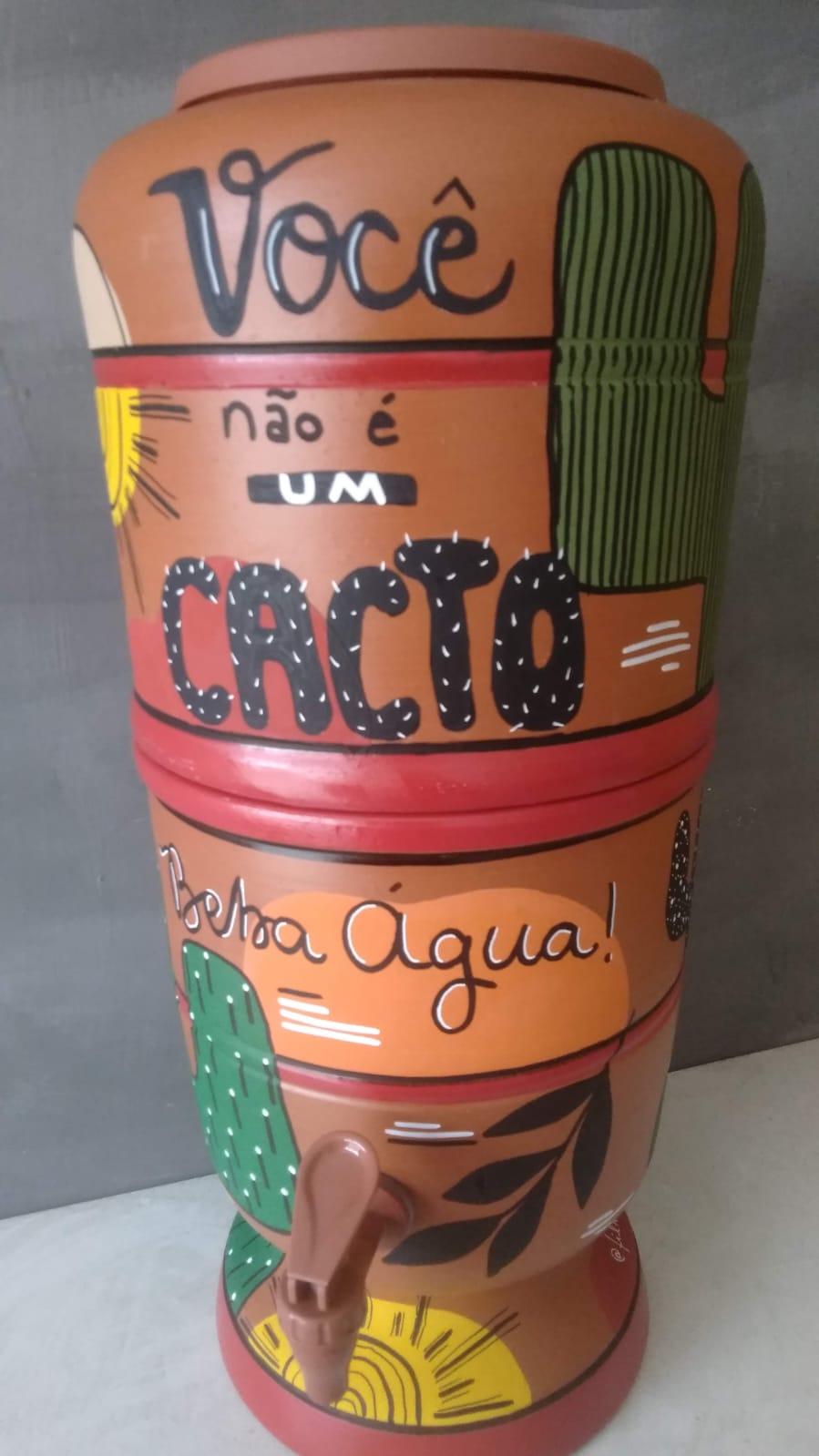 Filtro de Barro Decorado Beba Agua 10 litros