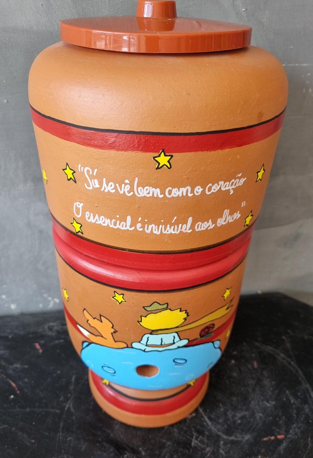 Filtro de Barro Decorado Pequeno Principe 4 litros