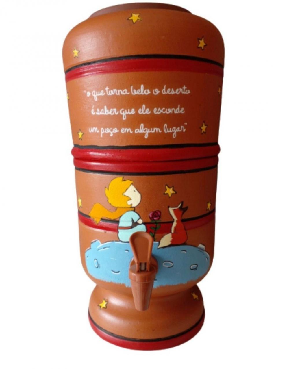 Filtro de Barro Decorado Pequeno Principe 12 litros