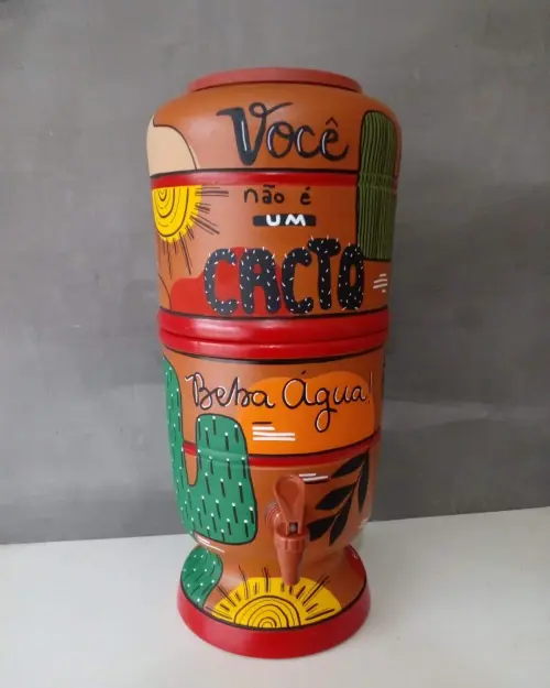 Filtro de Barro Decorado Beba Agua 10 litros