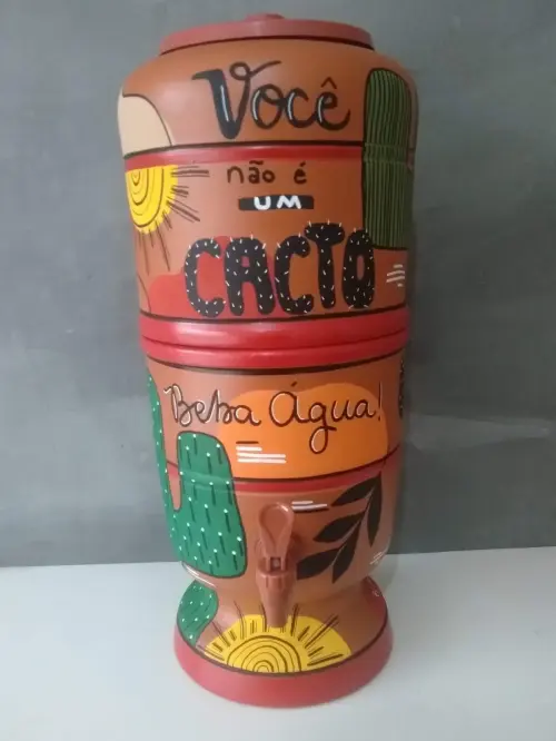Filtro de Barro Decorado Beba Agua 10 litros