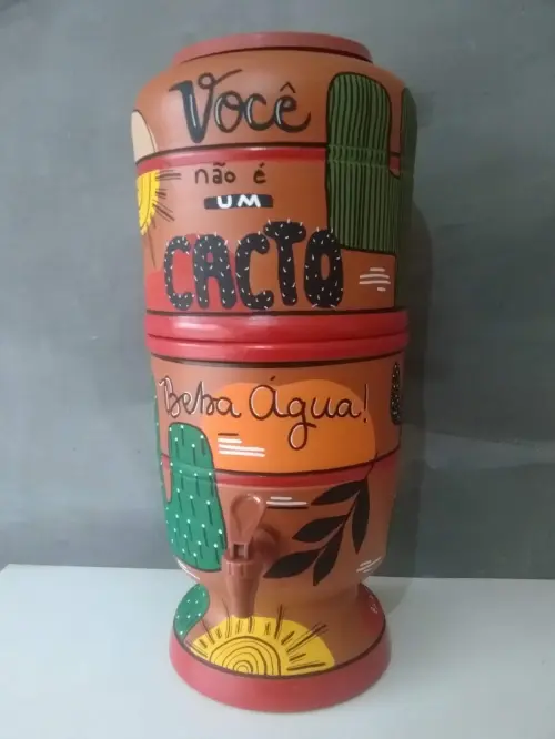 Filtro de Barro Decorado Beba Agua 10 litros