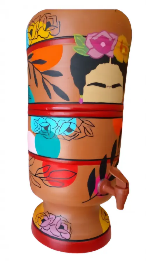 Filtro de Barro Decorado Frida 6 litros
