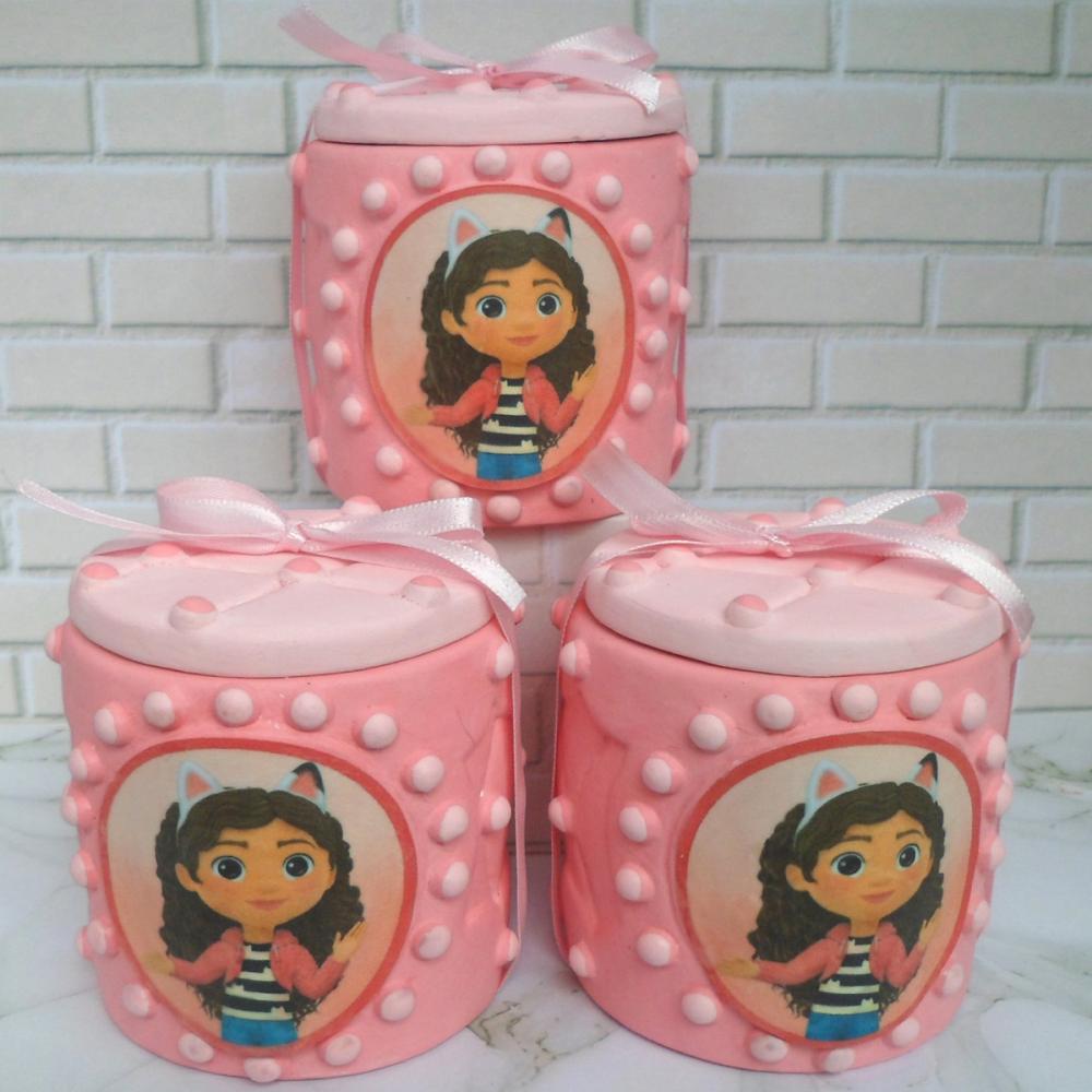 10 Lembrancinha A Casa Mágica Da Gabby Caixinha De Gesso 6,5 x 7