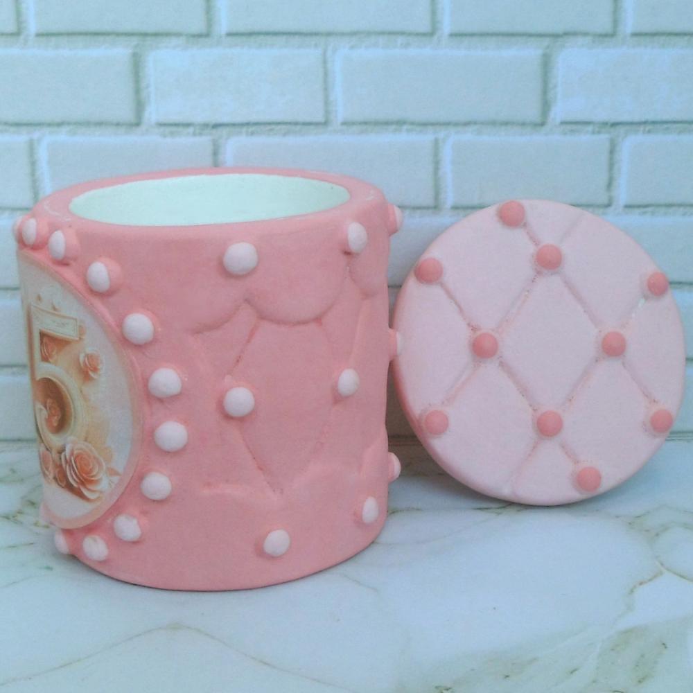 Lembrancinha 15 Anos Rosa Caixinha De Gesso Para Festas