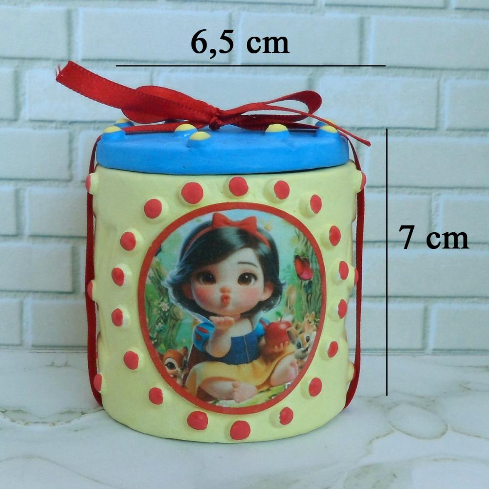 10 Lembrancinha Branca De Neve Baby Caixinha De Gesso 6,5 x 7 Cm 
