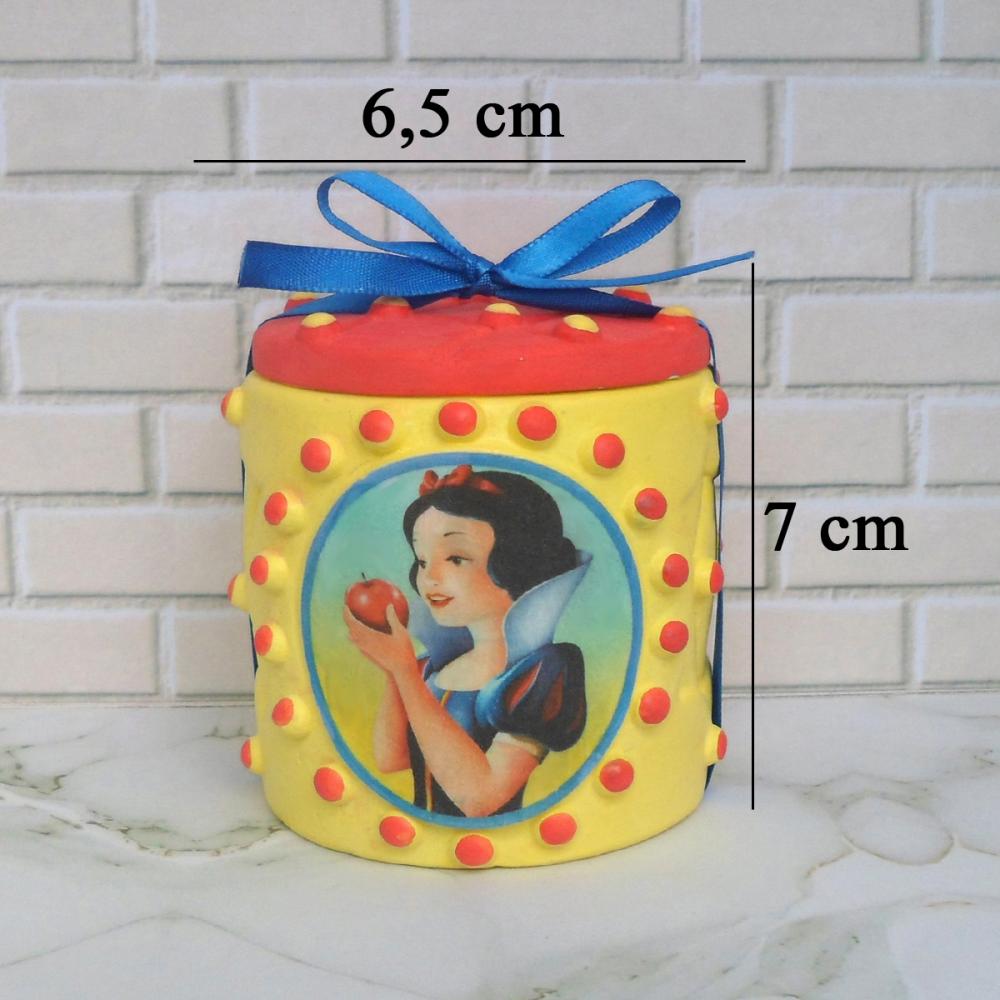 Lembrancinha Branca De Neve Caixinha De Gesso Para Festas