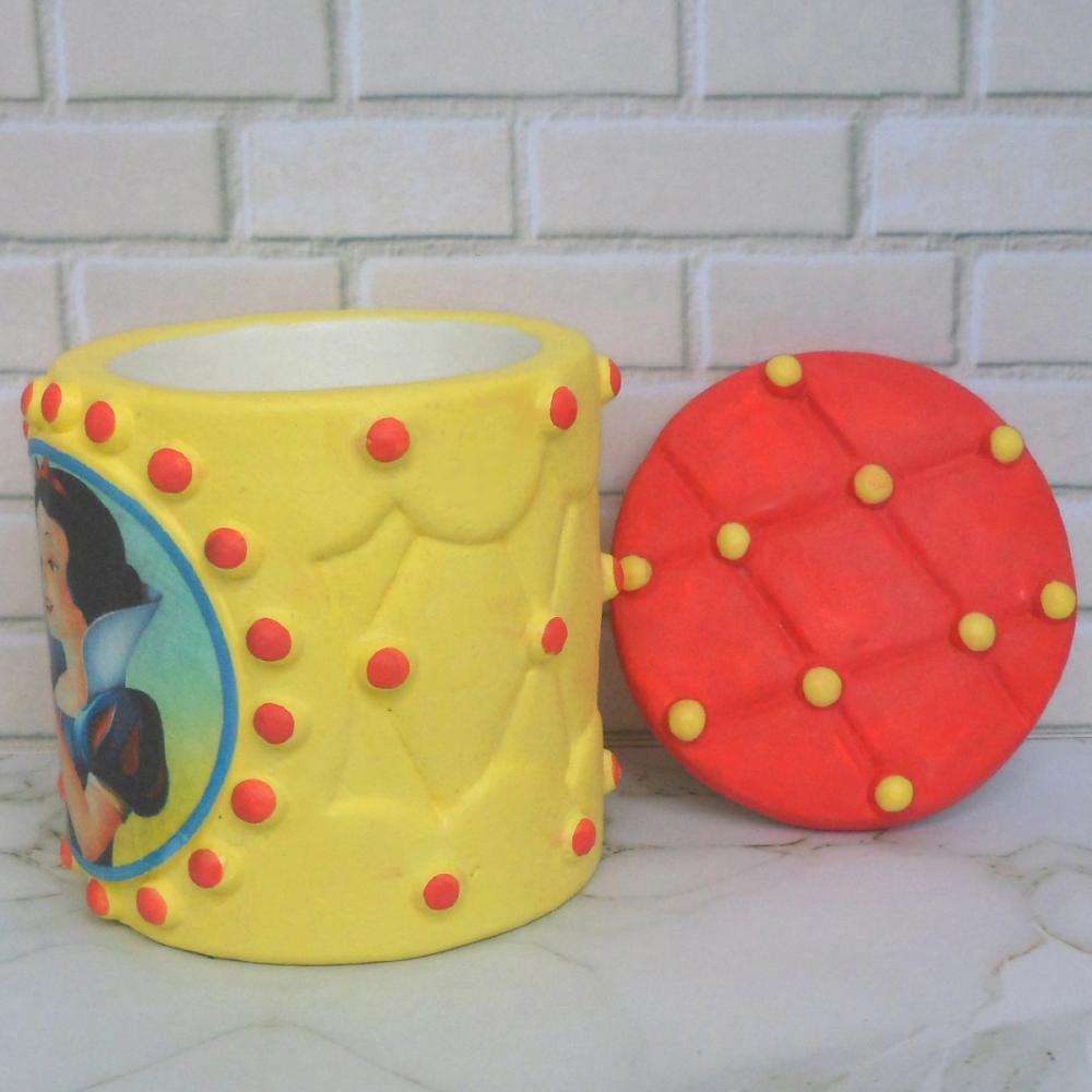Lembrancinha Branca De Neve Caixinha De Gesso Para Festas