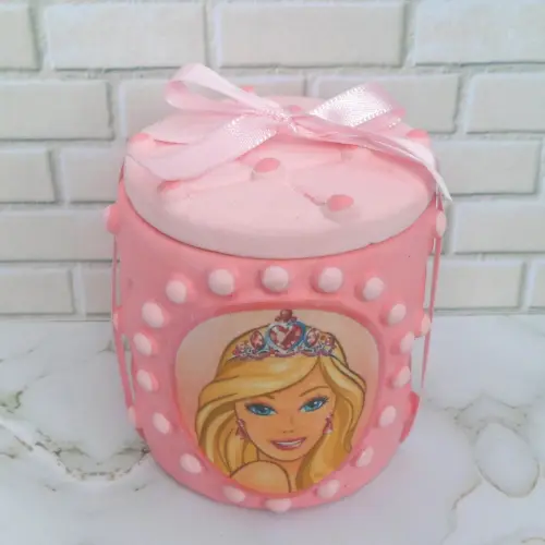 Lembrancinha Barbie Caixinha De Gesso Para Festas  E Aniversário