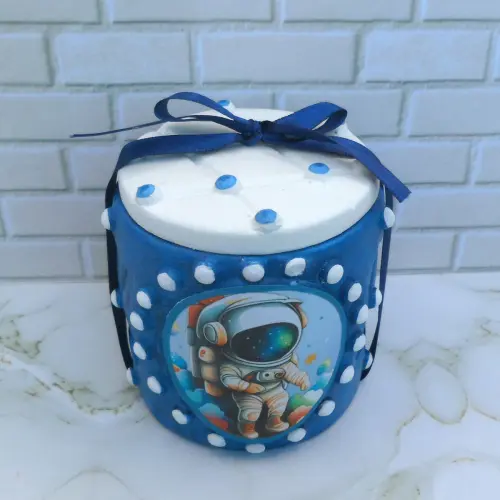Lembrancinha Astronauta Caixinha De Gesso Para Festas