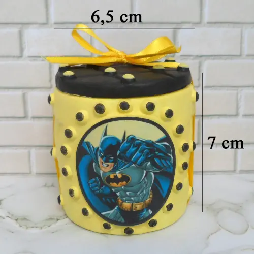 10 Lembrancinha Batman Caixinha De Gesso Para Festas