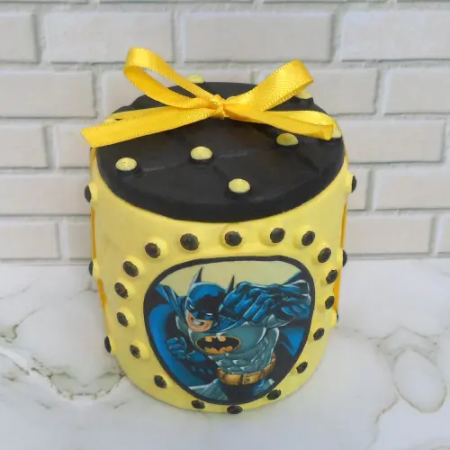 10 Lembrancinha Batman Caixinha De Gesso Para Festas