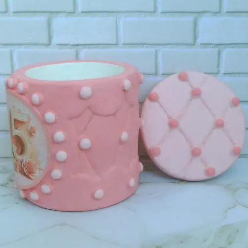 Lembrancinha 15 Anos Rosa Caixinha De Gesso Para Festas