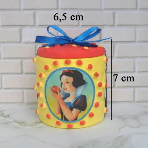 Lembrancinha Branca De Neve Caixinha De Gesso Para Festas
