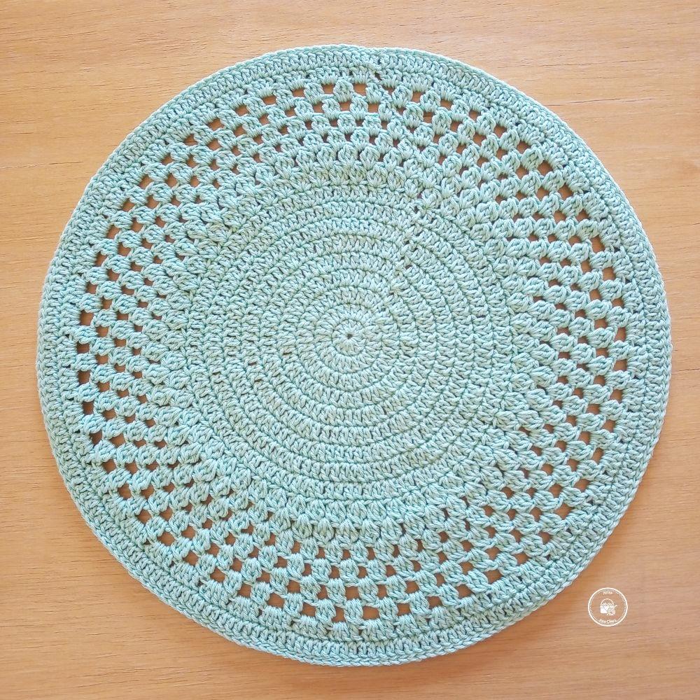 Sousplat de Crochê 35 cm Artesanal - Mesa Posta Elegante