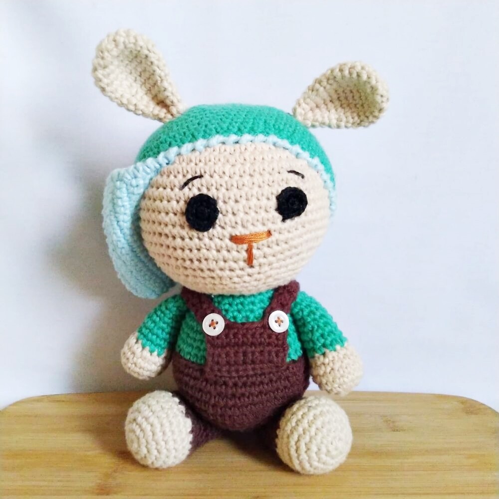 Coelhinho Amigurumi 26cm- Decoração Quarto de Bebê