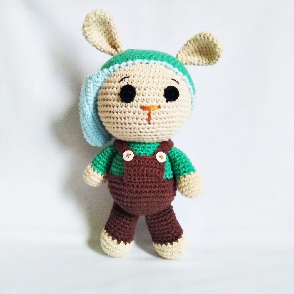 Coelhinho Amigurumi 26cm- Decoração Quarto de Bebê