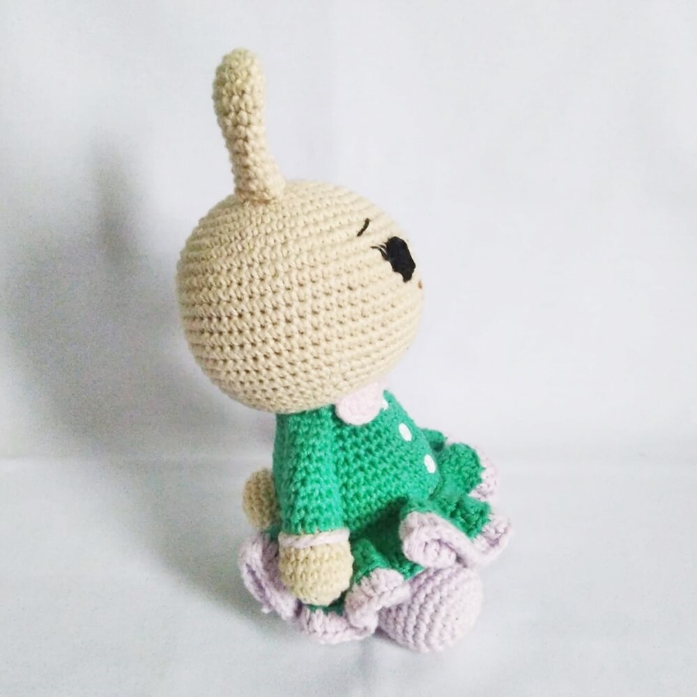 Coelhinho Amigurumi 26cm- Decoração Quarto de Bebê
