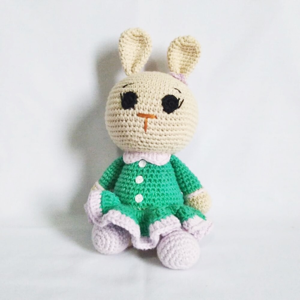 Coelhinho Amigurumi 26cm- Decoração Quarto de Bebê