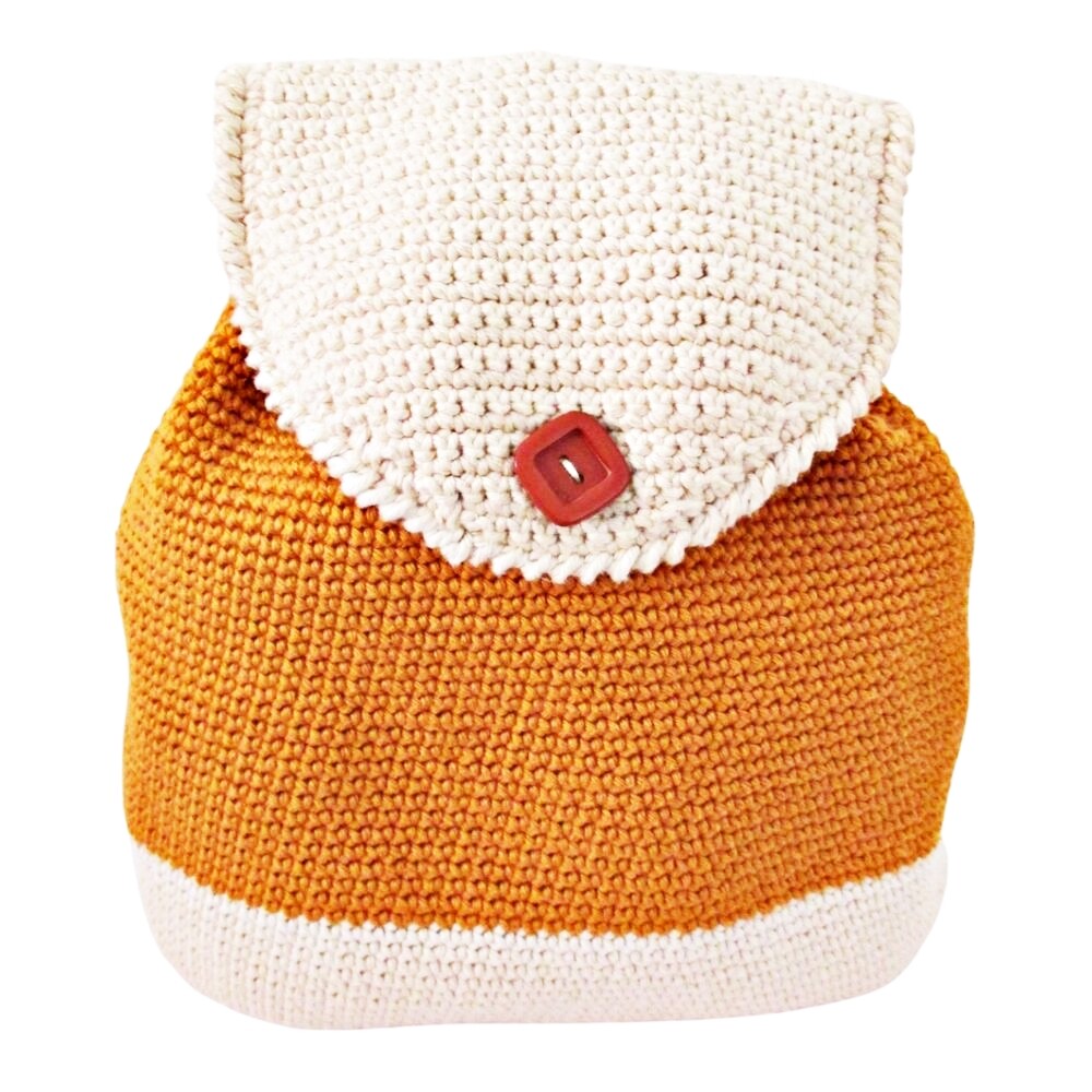 Bolsa Feminina em Barbante de Crochê - Mochila Personalizada