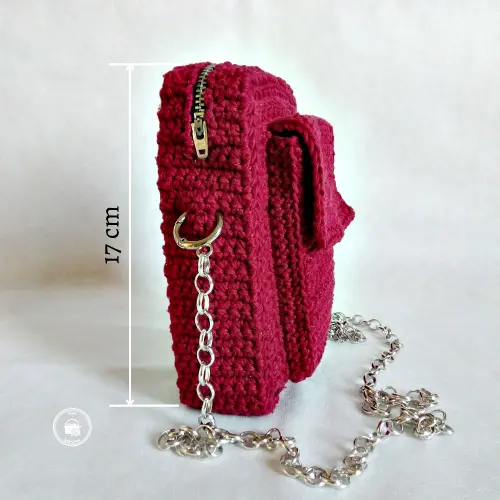 Bolsa Feminina Casual Pequena de Crochê - Presente Artesanal