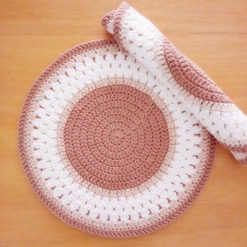 Sousplat de Crochê 35 cm Artesanal - Mesa Posta Elegante