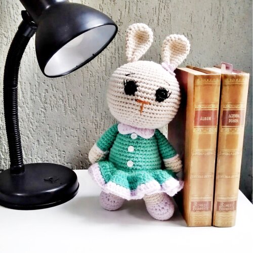 Coelhinho Amigurumi 26cm- Decoração Quarto de Bebê
