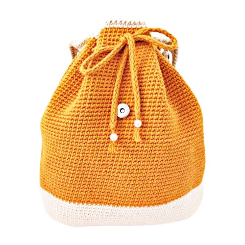 Bolsa Feminina em Barbante de Crochê - Mochila Personalizada