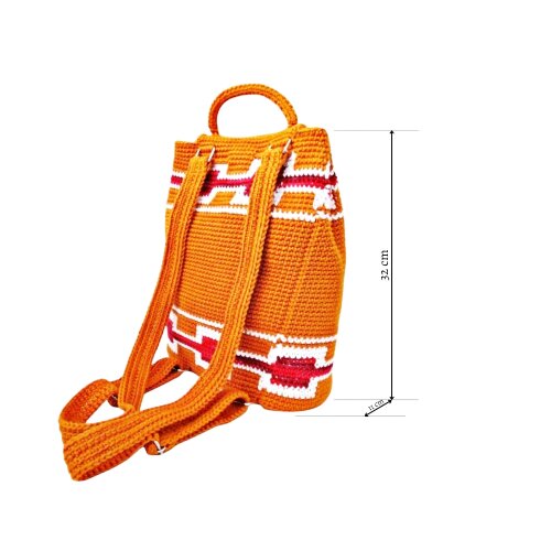 Bolsa Feminina em Barbante de Crochê - Mochila Personalizada