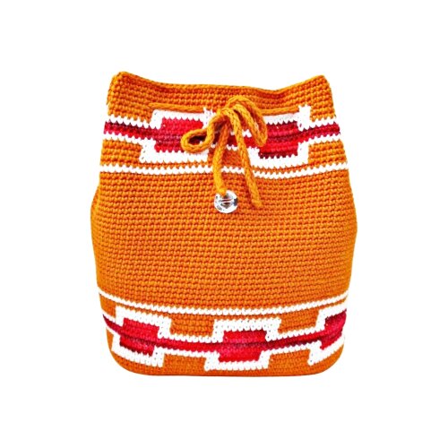 Bolsa Feminina em Barbante de Crochê - Mochila Personalizada