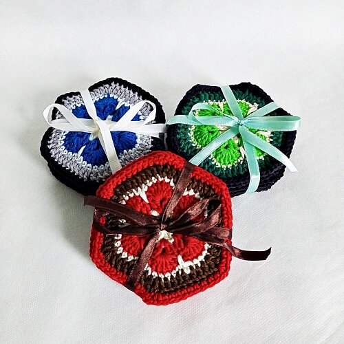 Kit Porta-Copos em Crochê Feito à Mão - Charme e Proteção pa