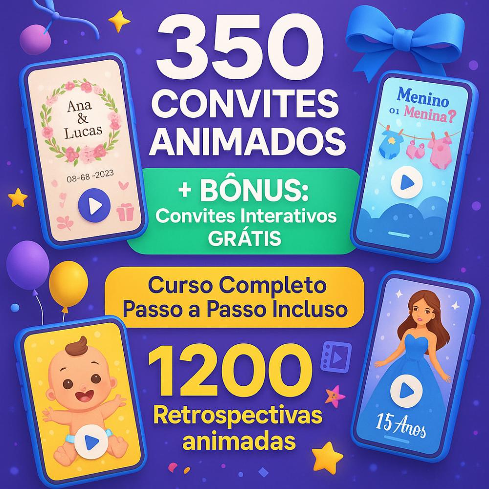 Pack Projetos Convites Animados Proshow Producer