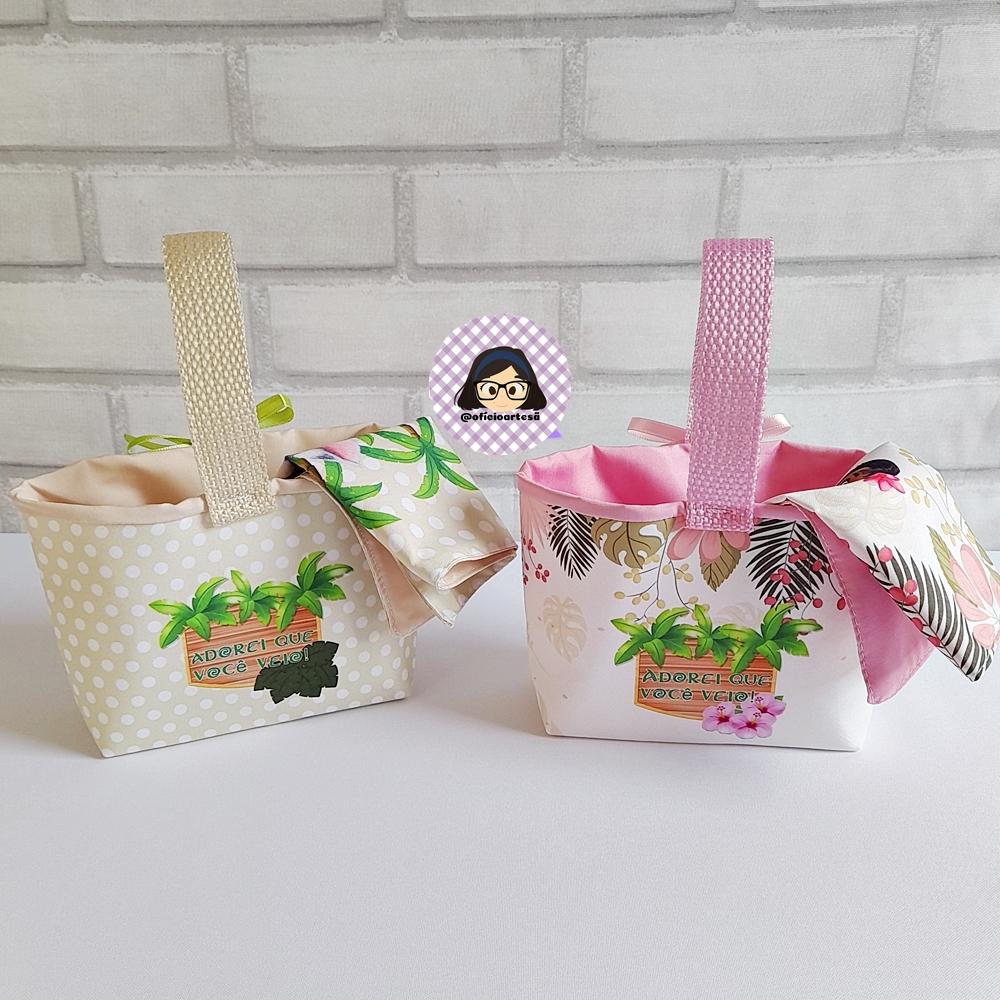 Kit 15 mini cestinhas e 15 toalhinhas Moana Baby e Pua