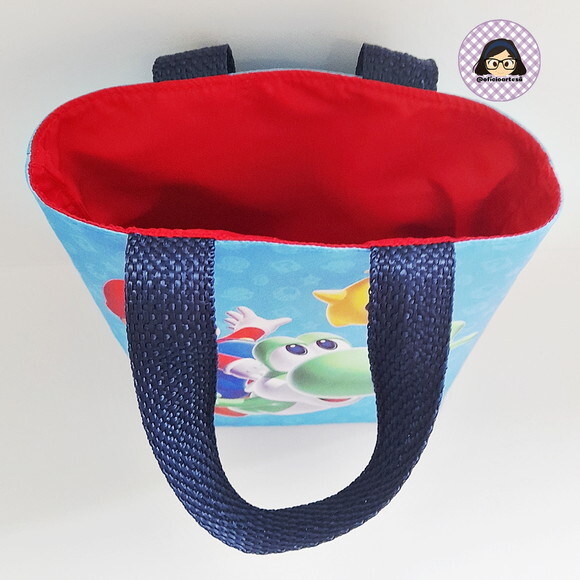 Kit 20 Lembrancinhas Super Mario Sacolinhas 18cm x 19cm