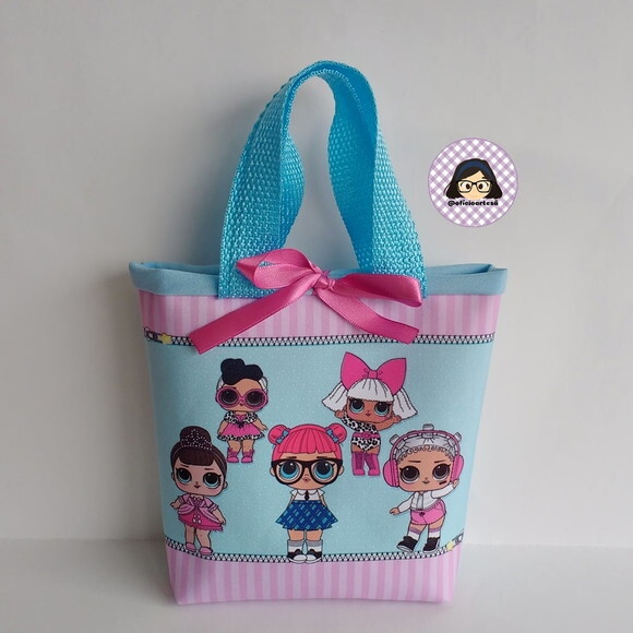 Kit 20 Lembrancinhas Lol Surprise Bolsinhas 18cm x 19cm