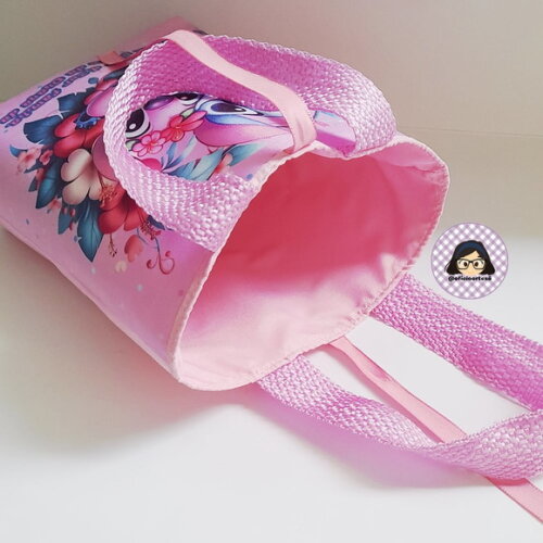 Kit 20 Lembrancinhas Angel e Stitch Bolsinhas ou Sacolinhas 18cm