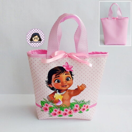 Kit 20 Lembrancinhas Moana Baby Bolsinhas ou Sacolinhas 18cm x 19