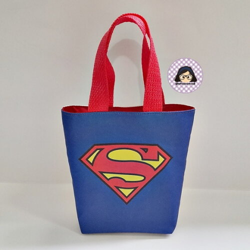 Kit 20 Lembrancinhas Super Homem Sacolinhas 18cm x 19cm