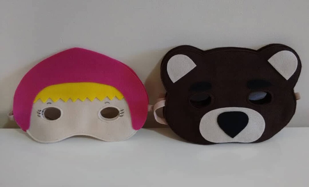 Máscara Urso e a Masha