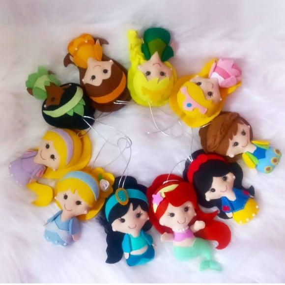 Kit Pingente Princesas