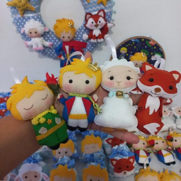 Lembrancinha Pequeno Principe 4 Unidades Roupa Verde