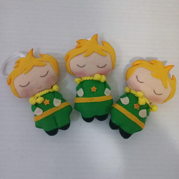 Lembrancinha Pequeno Principe 4 Unidades Roupa Verde