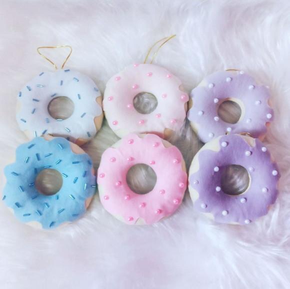 Pingente Donnuts Natal Tom Pastel