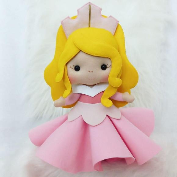 Princesa Aurora Bela Adormecida Feltro
