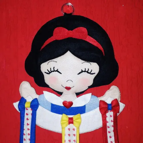 Organizador de laços e presilhas - branca de neve